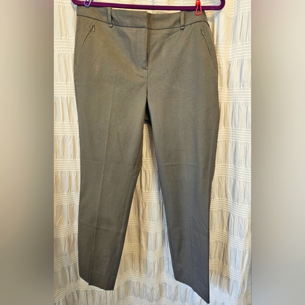 New The Limited Signature Stretch Grey Ankle Length Pant Size 10